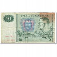 Banknot, Szwecja, 10 Kronor, KM:52e, VG(8-10)
