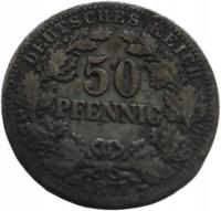 [D1730] Niemcy 50 fenigów 1877 B