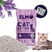 Żwirek dla kota bentonitowy zbrylający lawenda DROBNY COMPACT ELMO 5L