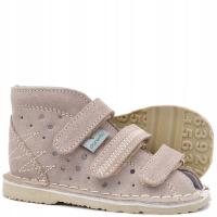 Danielki buty kapcie sandały korekcyjne beż