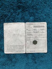 Коллекционное свидетельство о регистрации прицеп эвакуатор Сэм 1050 кг 1994