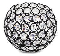 Абажур металлический провод кристалл для лампы E27 лофт сфера