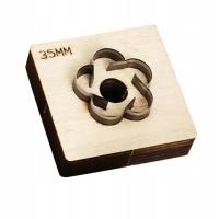 Wykrojnik do cięcia skóry Model do cięcia skóry Wielokrotnego użytku dla krawiectwa Drewniana podstawa