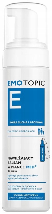 EMOTOPIC Balsam do ciała nawilżający w piance do ciała 200 ml