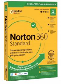 Symantec Norton 360 Standard 1 st. / 12 miesięcy BOX