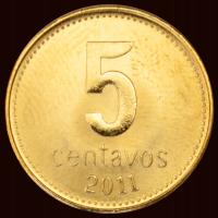 Argentyna 2011 5 CENTAVOS.#109b_0630