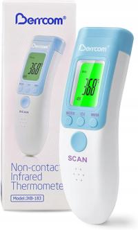 TERMOMETR BEZDOTYKOWY NA PODCZERWIEŃ LCD 3W1 BERRCOM