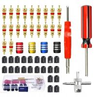 KLUCZ DO WYCIĄGANIA WENTYLI ZESTAW 48 ELEMENTÓW NAPRAWA OPON