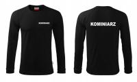 KOSZULKA Z DŁUGIM RĘKAWEM KOMINIARZ T-SHIRT ROBOCZA MISTRZ KOMINIARSKI HIT