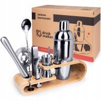 Барменский набор для напитков 11 el. Shaker Strainer Jigger Muddler Nalewaki