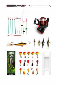 WĘDKA PODLODOWA + KOŁOWROTEK + OSPRZĘT - ZIMA 5