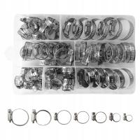 60шт набор стяжек / червячных стяжек микс 6-38мм хомут