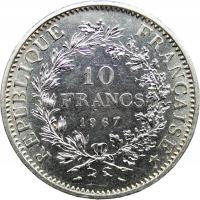 Francja, 10 franków 1967, Herkules, st. 2/2+