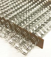 Grzbiety drutowe A4 srebrny 3:1 roz. 14,3mm 100szt