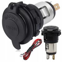 Gniazdo zapalniczki samochodowej montażowe hermetyczne 12V 24V Lock Point