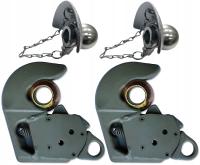 2x сварной крючок с костылями прямо снизу