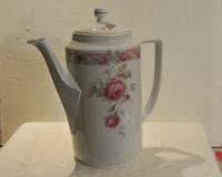 Śląsk Striegau Strzegom Silesia secesyjny dzbanek z girlandą róż cudo 1,4l