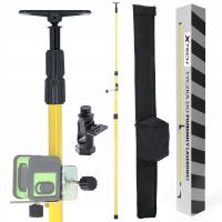 STATYW ROZPOROWY TYCZKA DO LASERA POZIOMICY 300 CM ADAPTER SKOSÓW