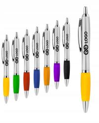 DŁUGOPISY REKLAMOWE z nadrukiem FIRMOWE Z LOGO BARON twój napis 100 SZTUK