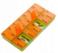 Pojemnik kasetka pudełko na leki 7 dni tygodnia 2 pory dnia rano i wieczór