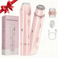 GOLARKA DAMSKA DEPILATOR TRYMER MASZYNKA DO MIESC INTYMNYCH BRWI BIKINI 2w1