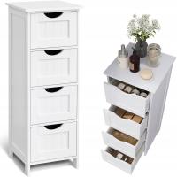 Szafka stojąca Łazienkowa nowoczesna do przechowywania SŁUPEK Z SZUFLADAMI