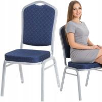 Krzesło bankietowe konferencyjne tapicerowane weselne Werona 25x25x1,2cm