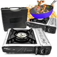 Газовая плита туристическая из нержавеющей стали картуш чемодан сертификат MaxiCamp
