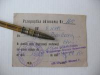 KRAKÓW WOJSKOWY SZPITAL REJONOWY PRZEPUSTKA OKRESOWA 1980