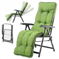 FOTEL OGRODOWY LEŻAK PLAŻOWY SKŁADANY KRZESŁO TURYSTYCZNE REGULOWANY TARAS