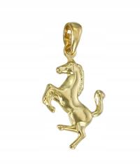Piękny Złoty Wisiorek Koń Konik - Próba 585