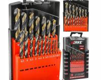 Сверла по металлу сталь набор сверл 1-10 мм 19ШТ HSS VERKE V05073