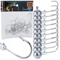 ZESTAW PACZKA 10SZT GŁÓWKI JIGOWE HOKKAIDO ROZMIAR 5/0 24G ALL SIZES OPTION