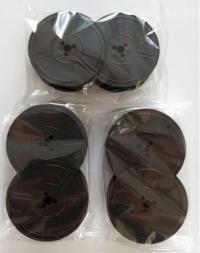 NOWA TAŚMA DO MASZYNY DO PISANIA 13 mm 2 szpule - CZARNA