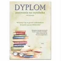 DYPLOM PASOWANIA NA CZYTELNIKA biblioteka