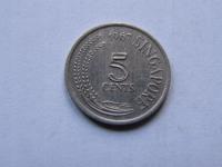 SINGAPUR SINGAPURA 5 CENTS 1967 ROK !!!!!!!!! 1737