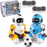 2 ROBOT ZDALNIE STEROWANE GRAJĄCE W PIŁKĘ CHODZĄCE PILOT KNABO FOOTBALL