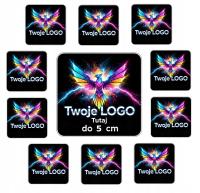 Zestaw 10+1 GRATIS Naprasowanka Grafika Logo Naklejka Własny Nadruk 5cm