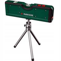 Poziomica laserowa laser krzyżowy ze statywem regulacja wysokości Parkside