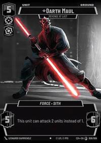 Star Wars Unlimited Darth Maul, Revenge At Last