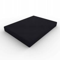 PRZEŚCIERADŁO Z GUMKĄ 180X200 CZARNY jersey CZARNE