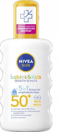 Nivea Sun Kids Spray 200ml Przeciwsłoneczny dzieci niemowlęta filtr SPF 50+