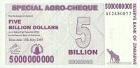Zimbabwe - 5 000 000 000 Dollars - 2008 - P61 - St.1