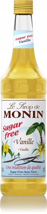 Ванильный кофейный сироп Monin без сахара - 700 мл
