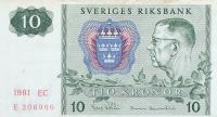 [MB10193] Szwecja 10 koron 1981