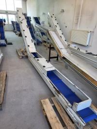 Taśmociąg, przenośnik taśmowy łamany L 250/275 x 30 cm