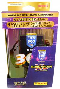 Футбольные карты PANINI FIFA365 2025 набор больших оловянных Саше X9 LIMITED