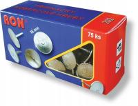 Ron pinezki - gwoździe dywanowe 202 - średnica 16 mm, długość 15 mm / 75 szt.