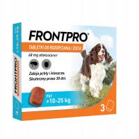 FRONTPRO tabletki do rozgryzania i żucia dla psów na kleszcze >10 25kg 68mg