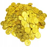 100 SZTUK MONET PLASTIKOWE ZABAWKI NA IMPREZĘ DLA DZIECI I POSZUKIWANIE SKARBÓW